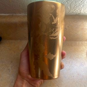 Starbucks Gold mermaid tumbler